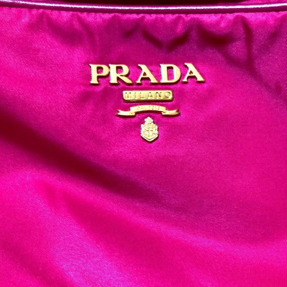 PRADA MILANO BAG ROSE RED TESSUTO-SOFT CA - Picture 5 of 10
